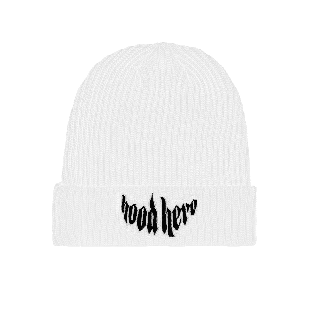 Winter Beanie Street Heart - White